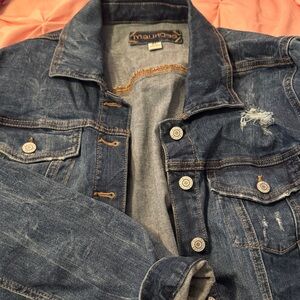 Maurice’s  Dark Blue Denim Jacket—distressed